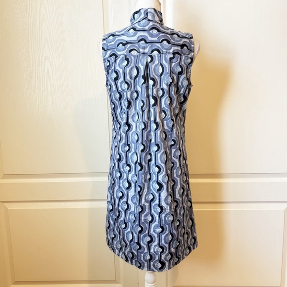 NIC+ZOE Painted Clouds Zest Sleeveless Shift Dress Pockets Women’s Small - Picture 5 of 12